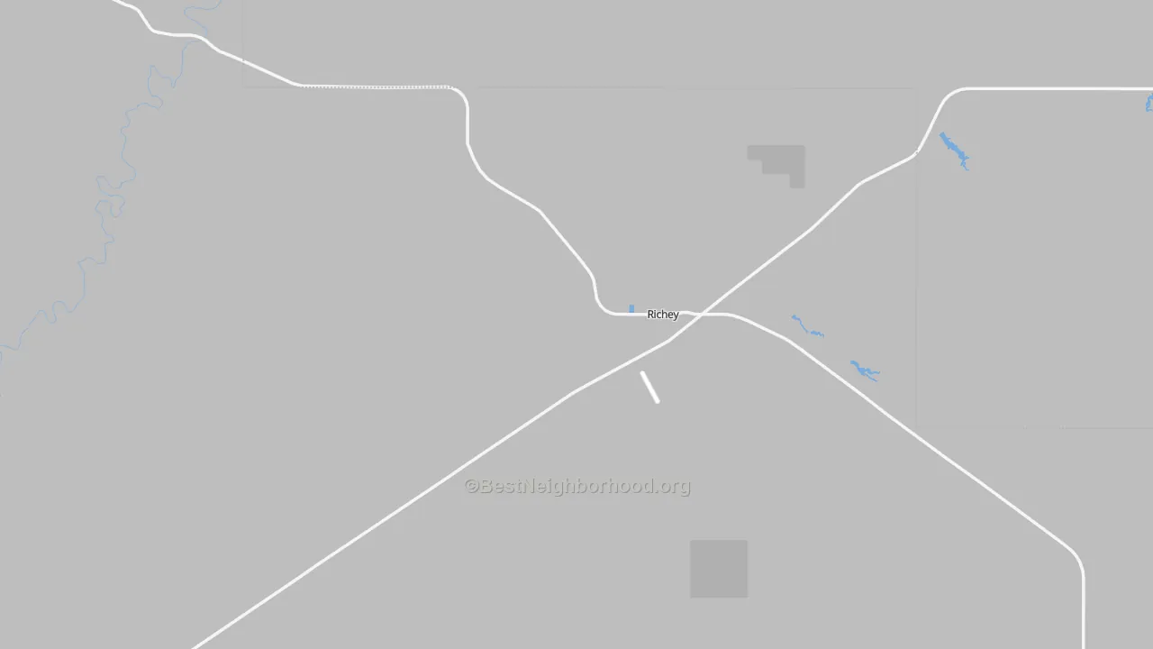 Bike Grade map of Richey, MT