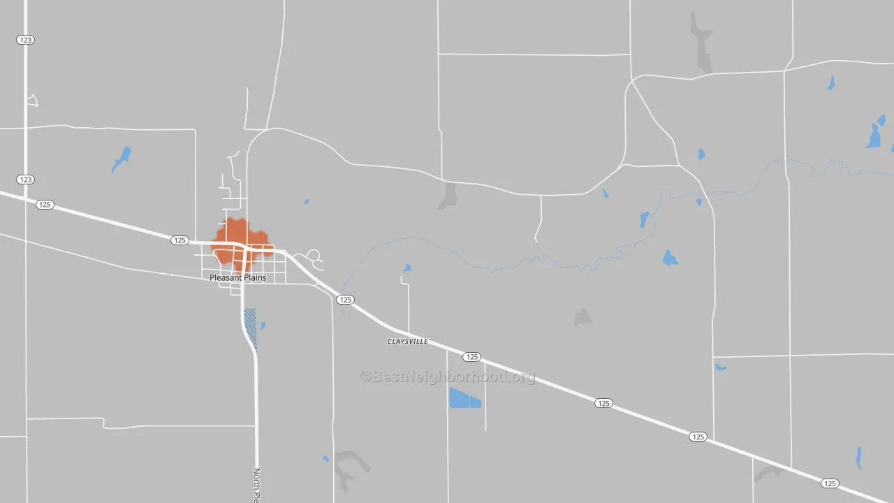 Bike Grade map of Richland, IL