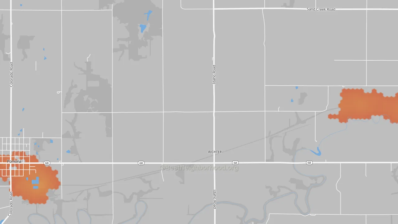 Bike Grade map of Richter, KS