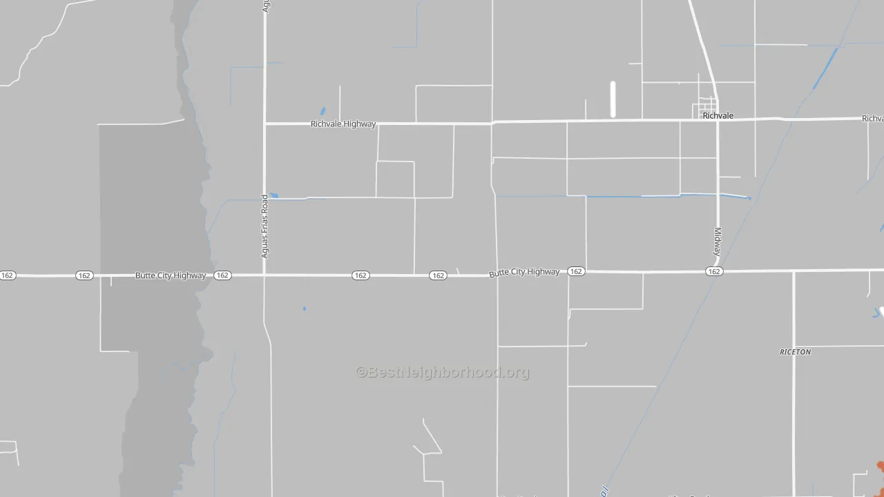 Bike Grade map of Richvale, CA