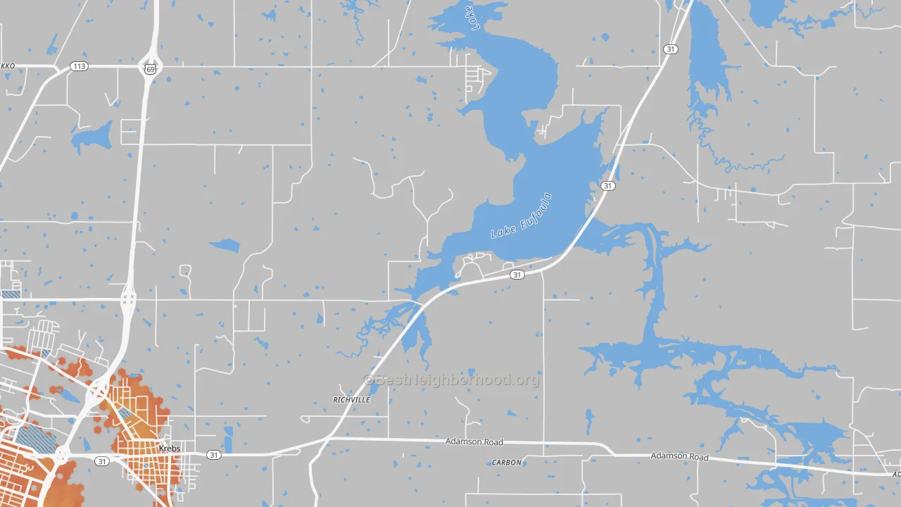 Bike Grade map of Richville, OK