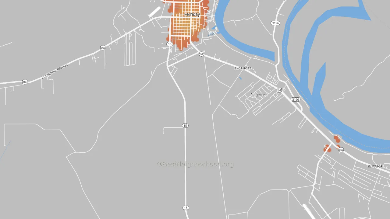 Bike Grade map of Ridgecrest, LA