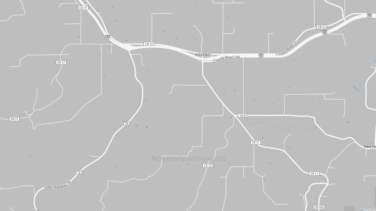 Bike Grade map of Ridgeway, MN