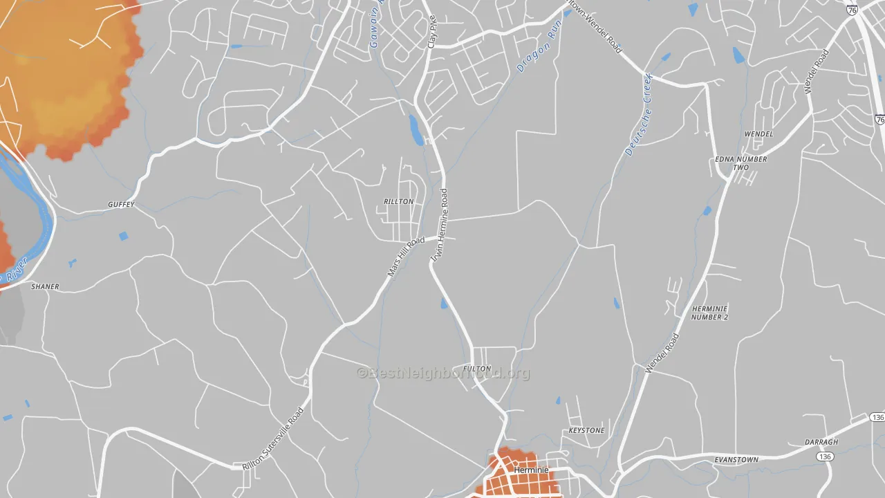 Bike Grade map of Rillton, PA