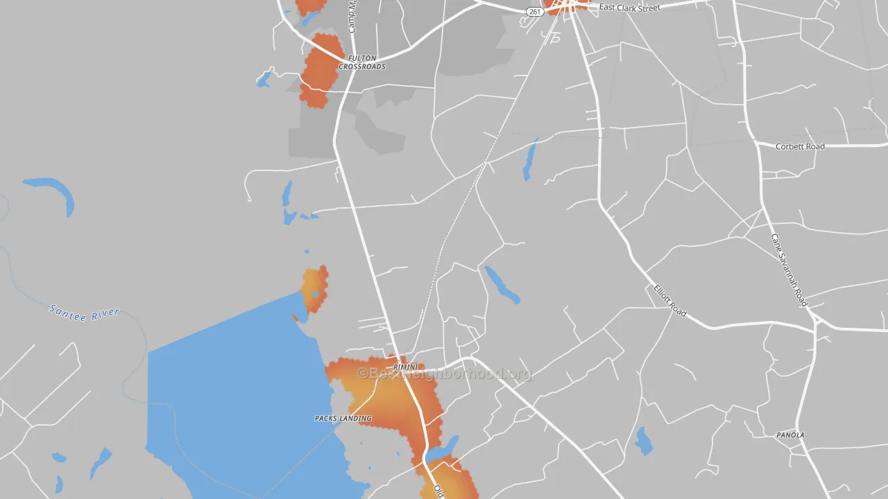 Bike Grade map of Rimini, SC