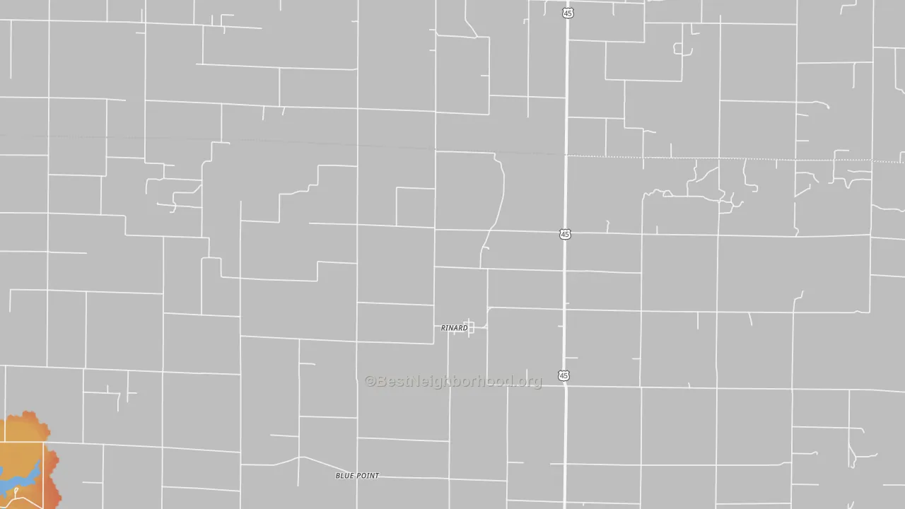 Bike Grade map of Rinard, IL