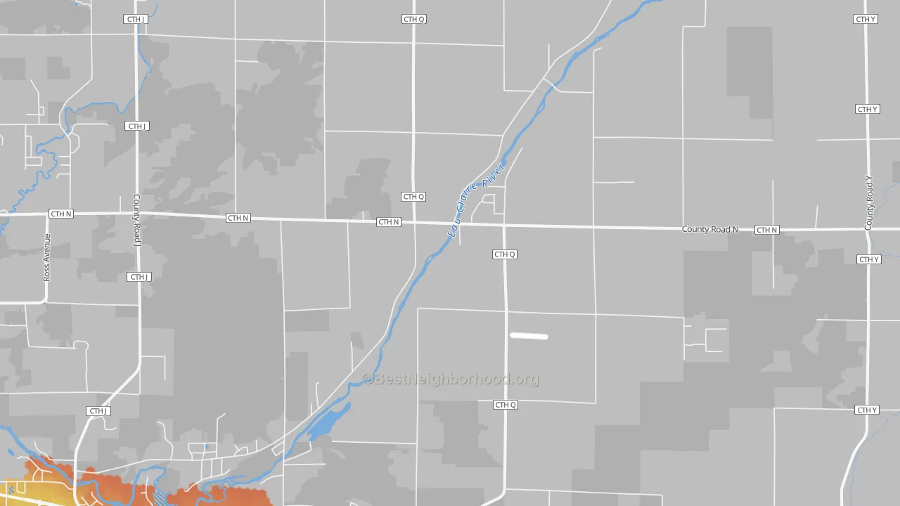 Bike Grade map of Ringle, WI