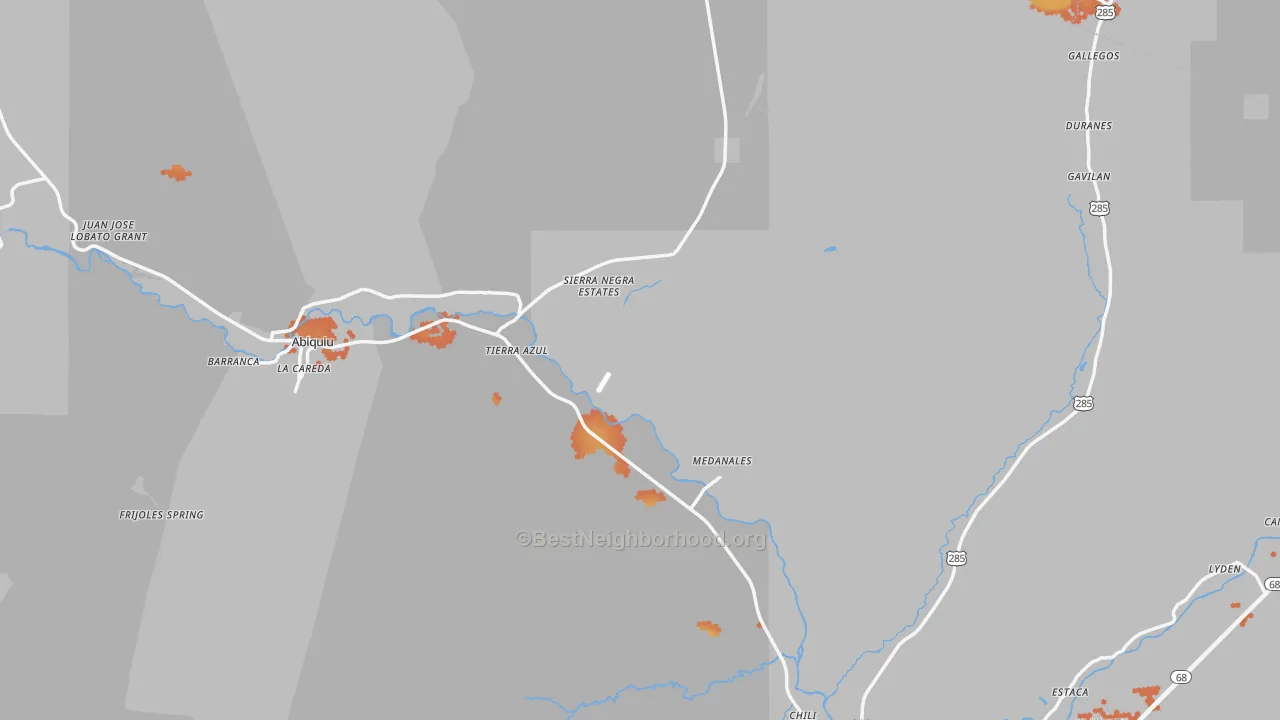 Bike Grade map of Rio Arriba County, NM