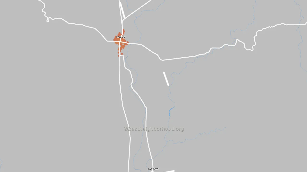 Bike Grade map of Rio Frio, TX