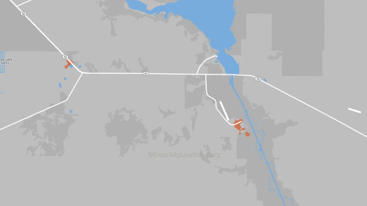 Bike Grade map of River Ranch, FL