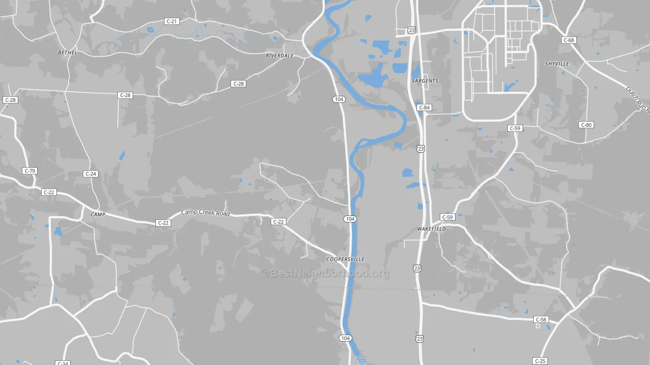 Bike Grade map of Riverdale, OH