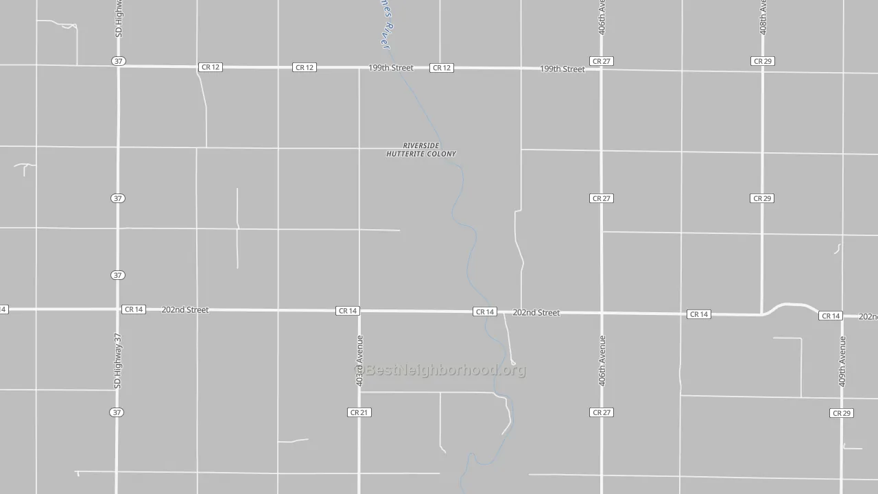 Bike Grade map of Riverside Colony, SD