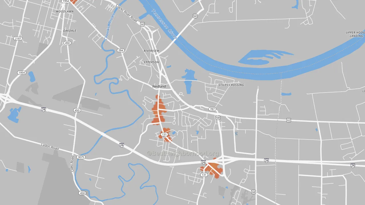 Bike Grade map of Riverview, KY