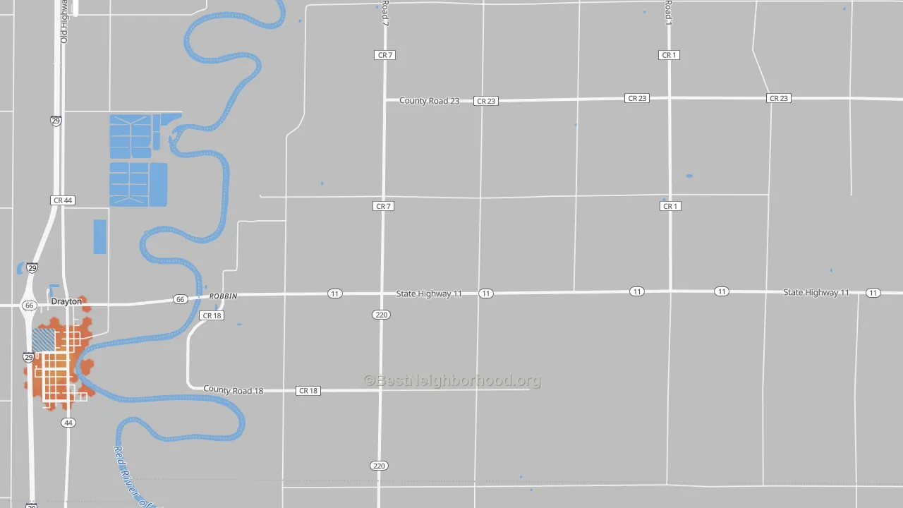 Bike Grade map of Robbin, MN