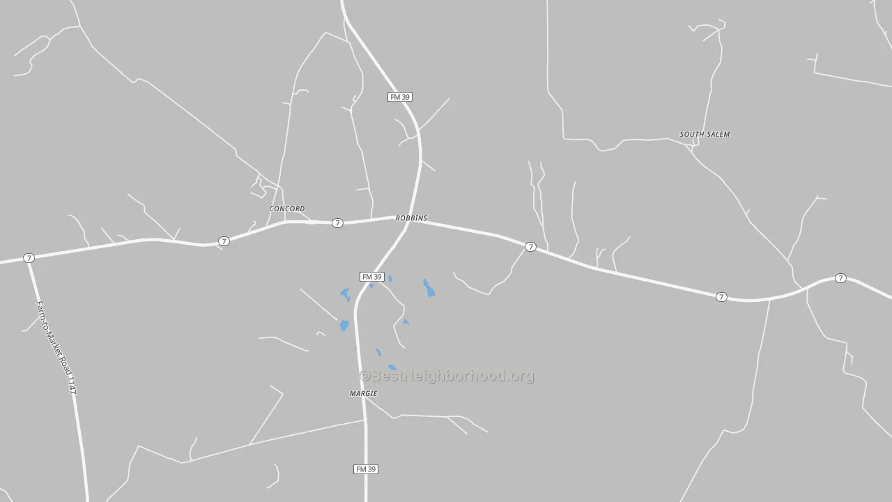 Bike Grade map of Robbins, TX