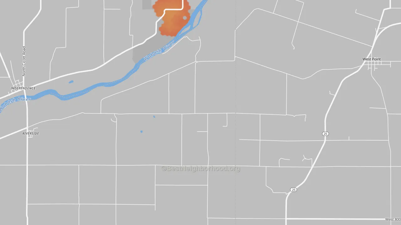 Bike Grade map of Roberts, IN