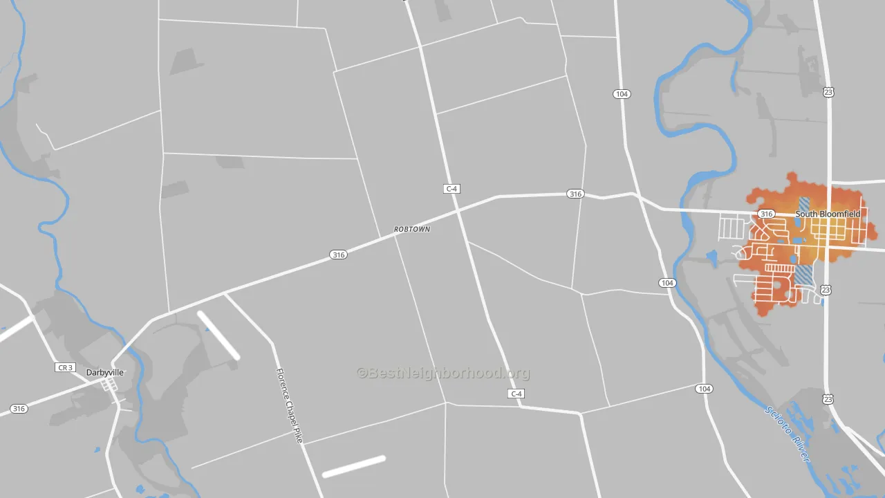Bike Grade map of Robtown, OH