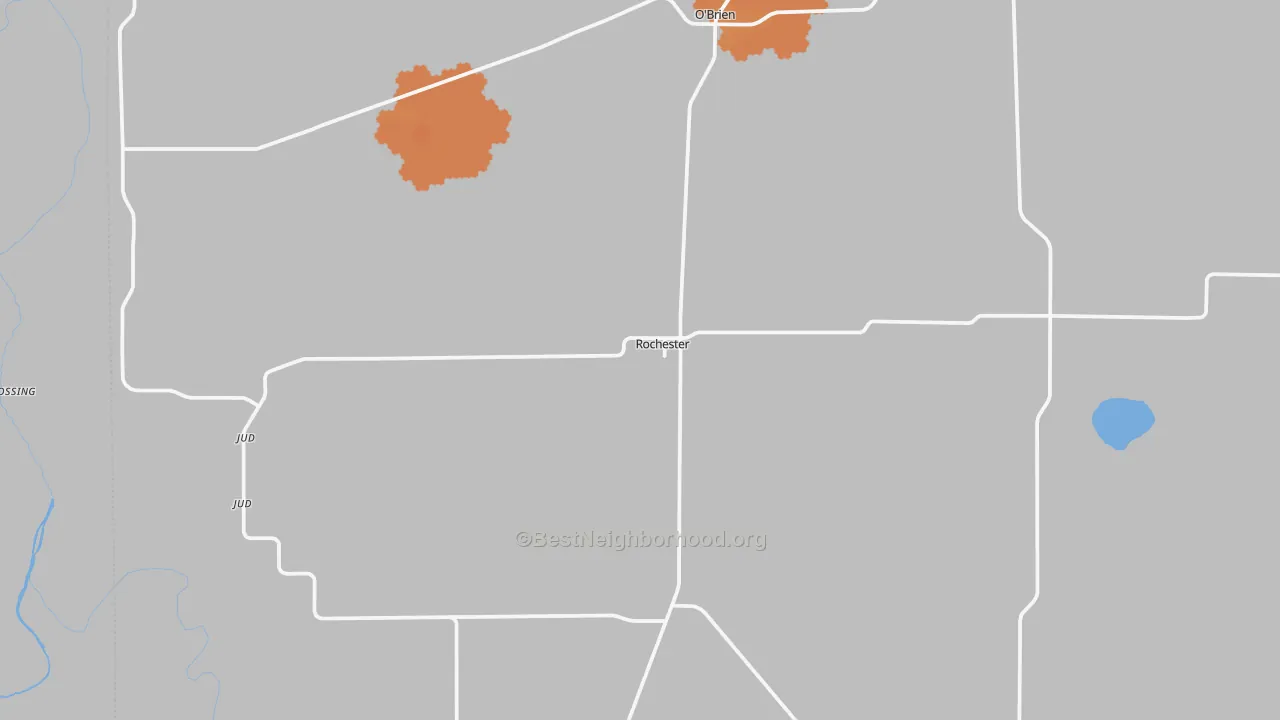 Bike Grade map of Rochester, TX