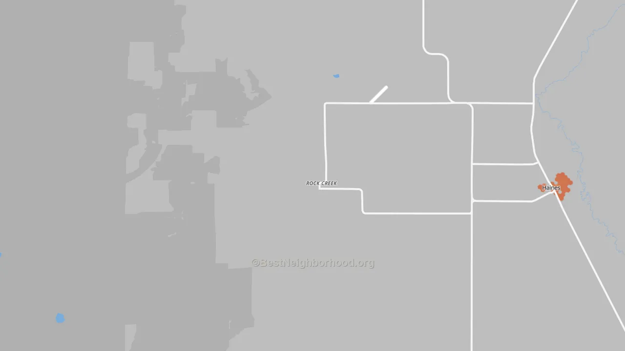 Bike Grade map of Rock Creek, OR