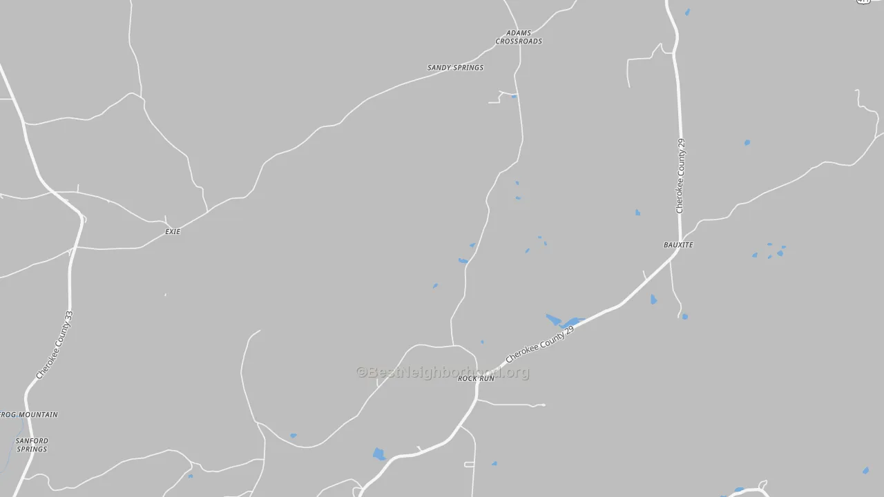 Bike Grade map of Rock Run, AL
