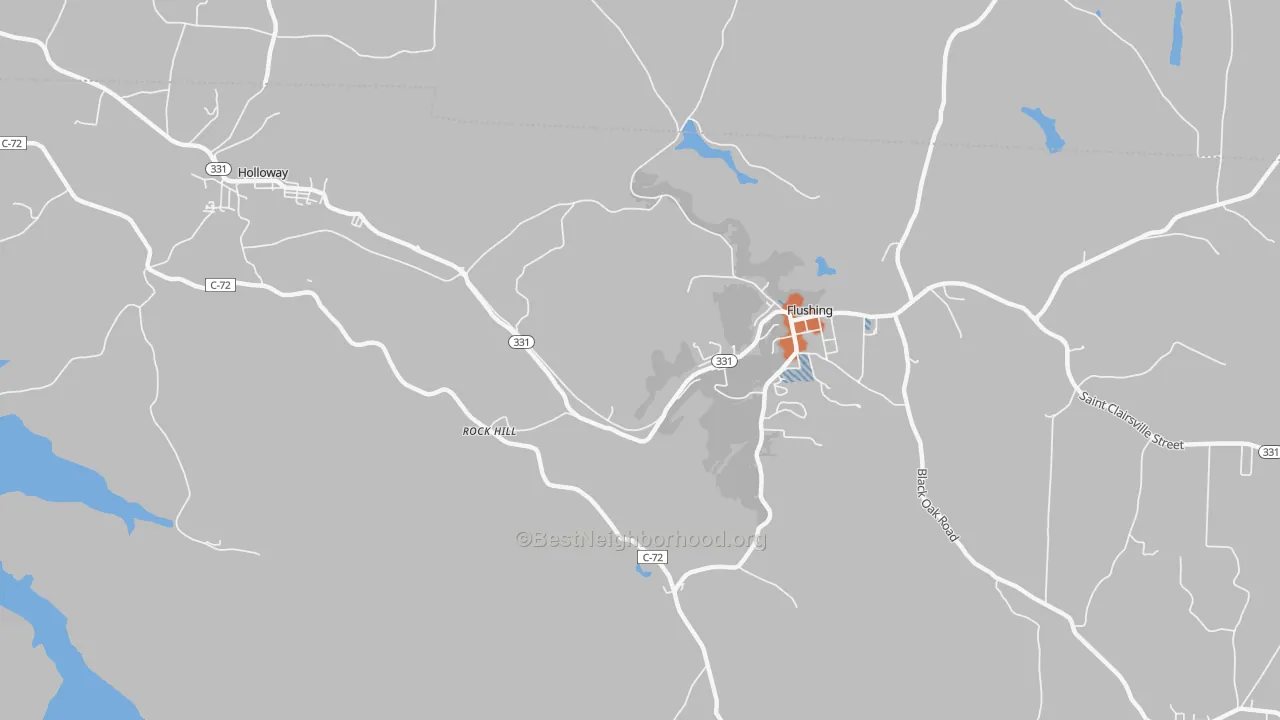 Bike Grade map of Rockhill, OH