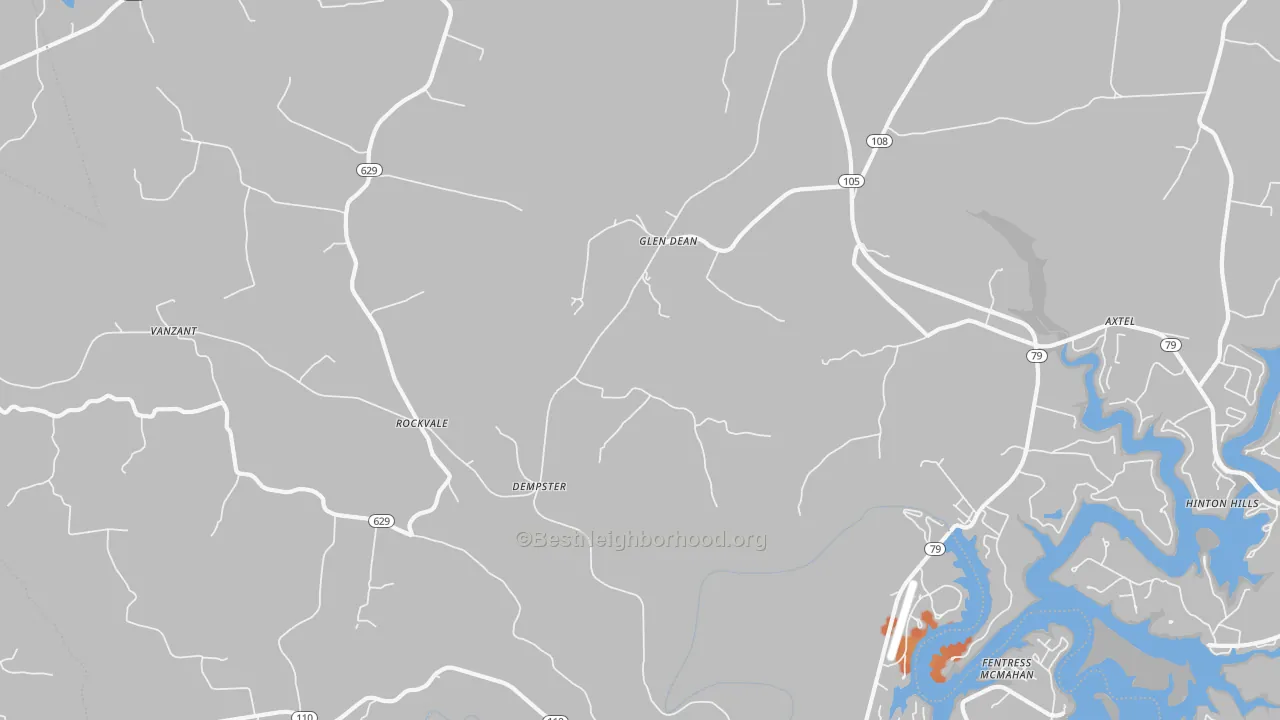 Bike Grade map of Rockvale, KY