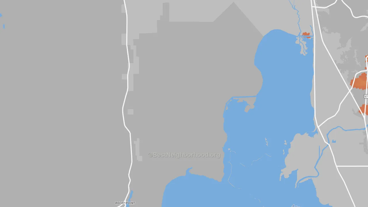 Bike Grade map of Rocky Point, OR