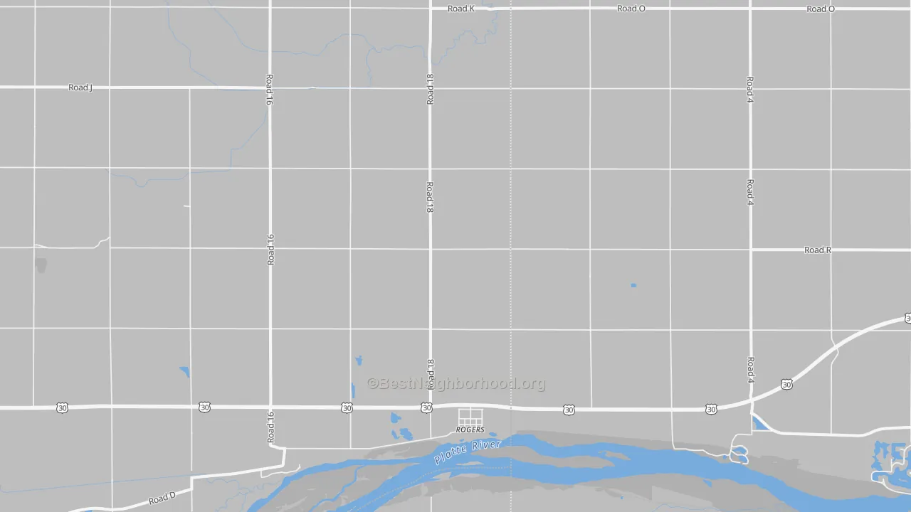 Bike Grade map of Rogers, NE