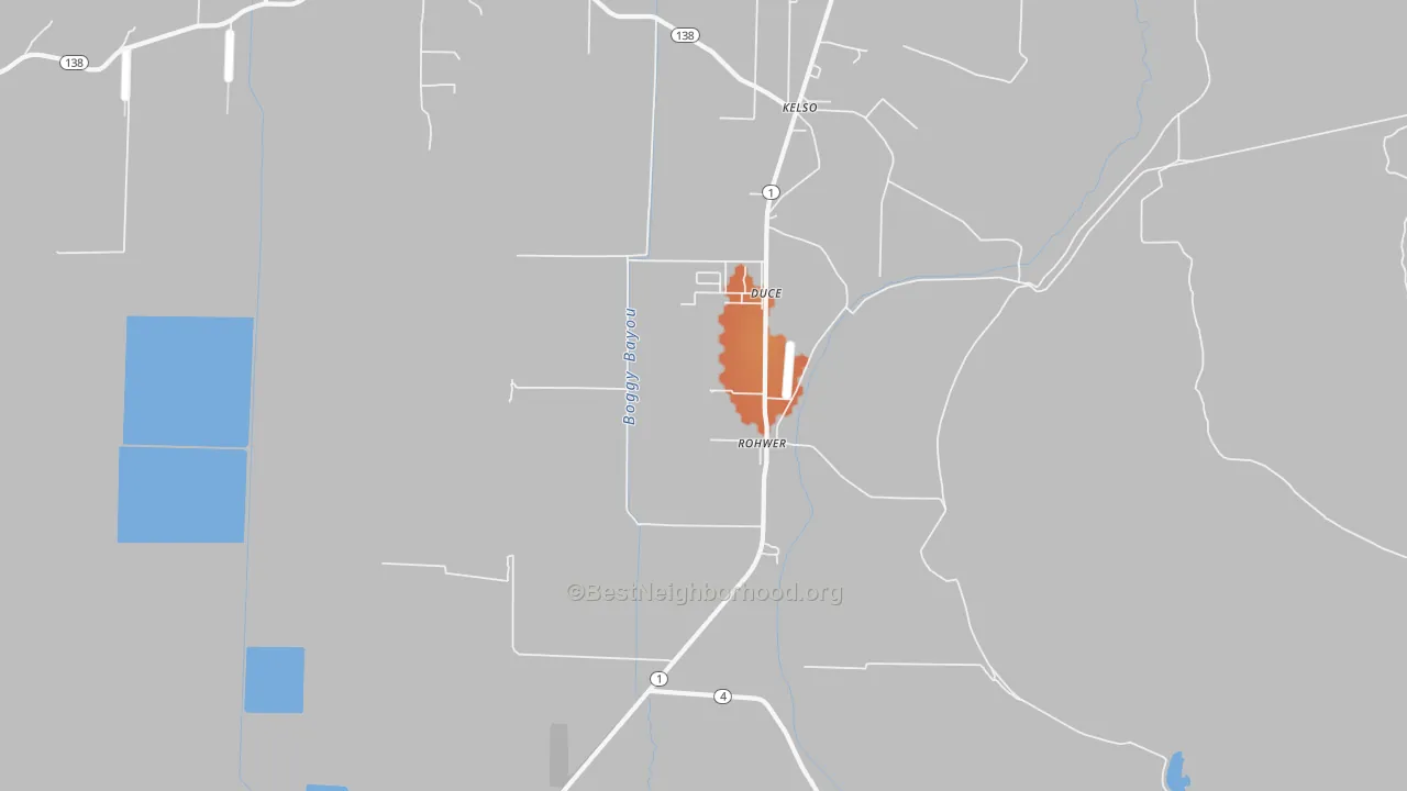 Bike Grade map of Rohwer, AR