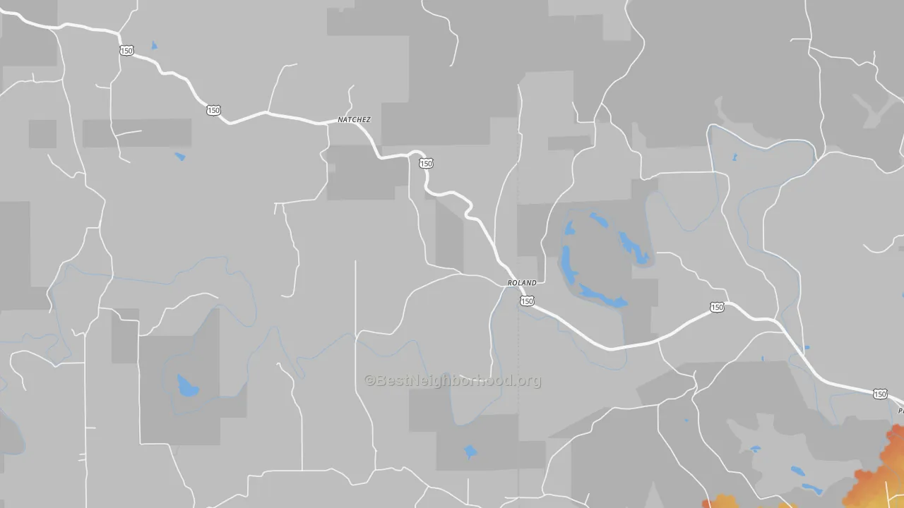 Bike Grade map of Roland, IN