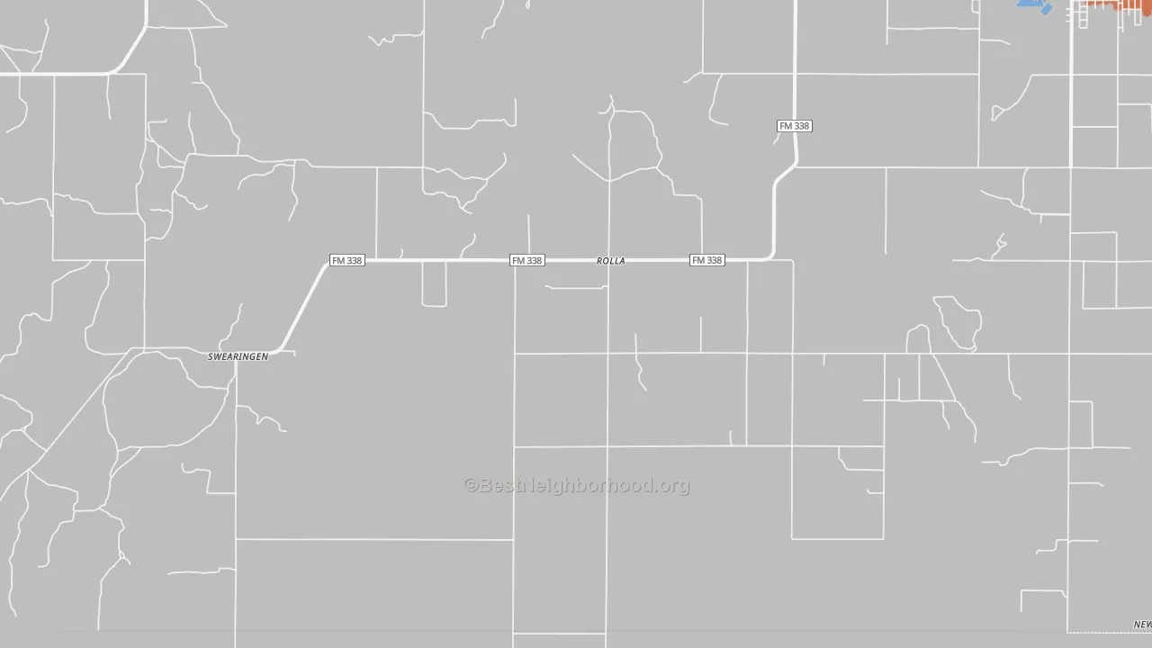 Bike Grade map of Rolla, TX