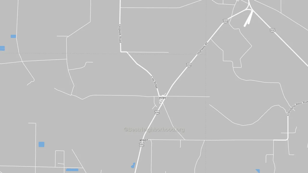 Bike Grade map of Rome, MS