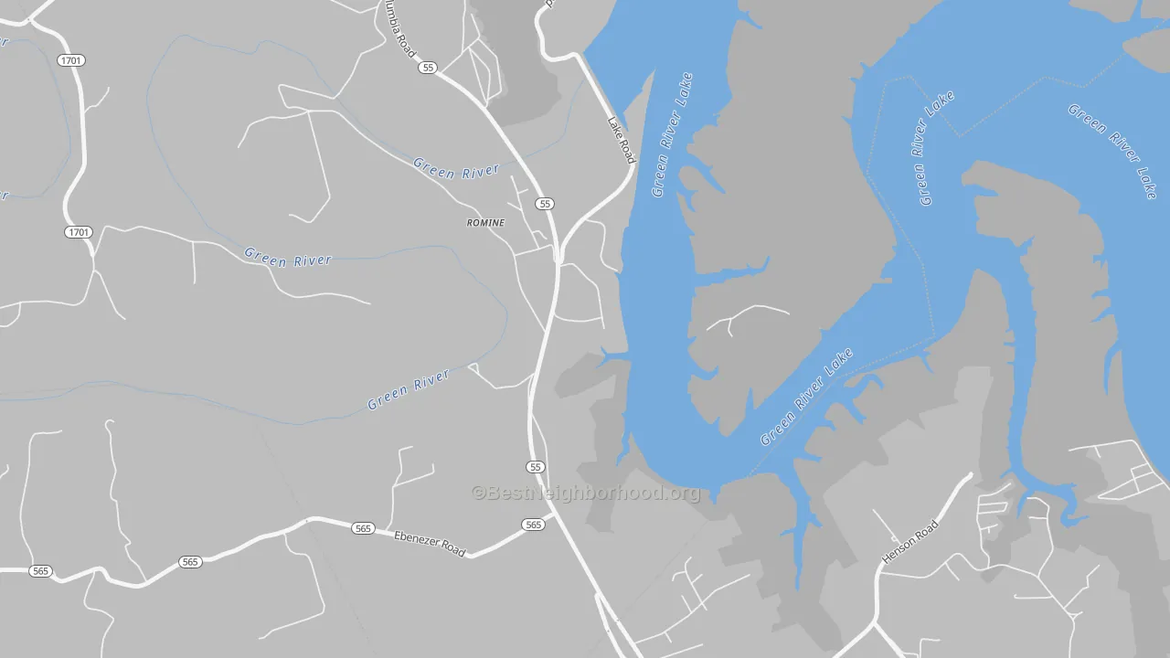 Bike Grade map of Romine, KY