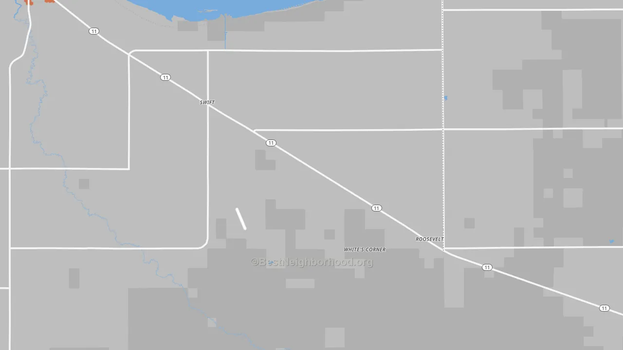 Bike Grade map of Roosevelt, MN