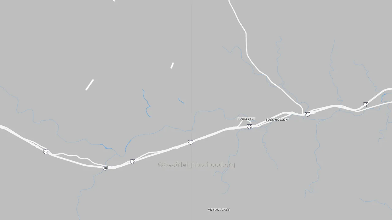 Bike Grade map of Roosevelt, TX
