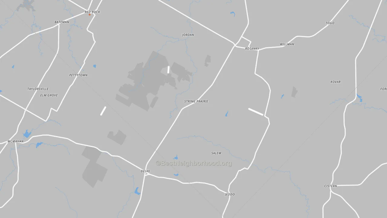 Bike Grade map of Rosanky, TX