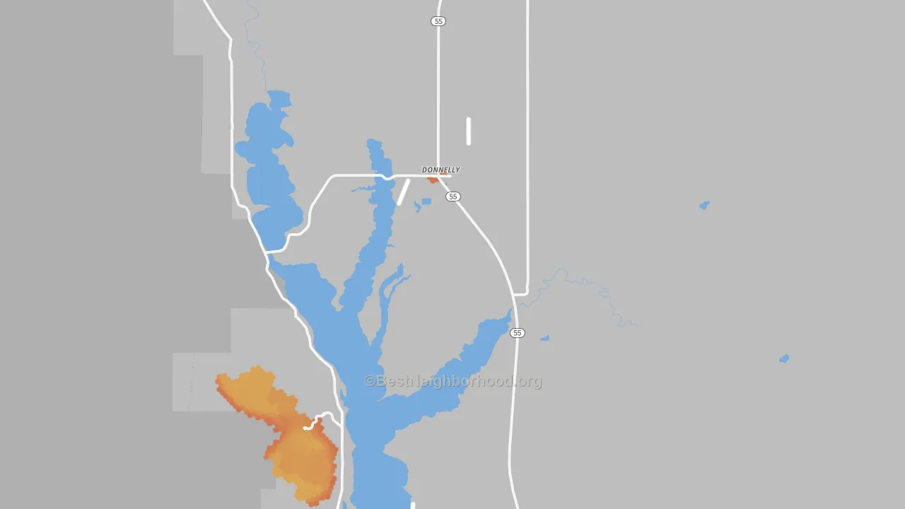 Bike Grade map of Roseberry, ID