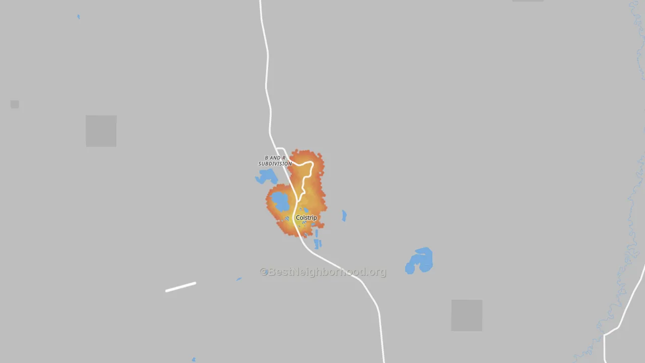 Bike Grade map of Rosebud County, MT