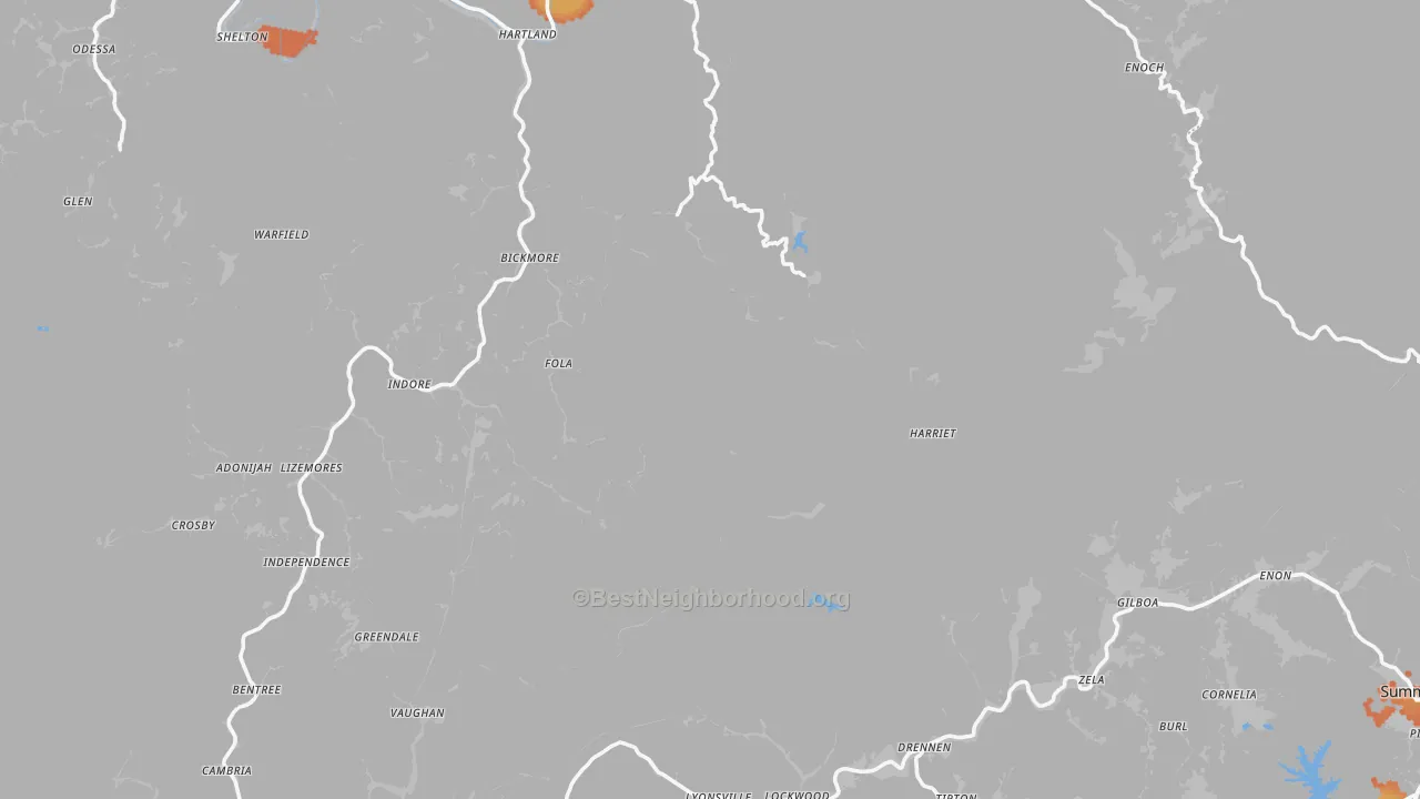 Bike Grade map of Rosedale, WV