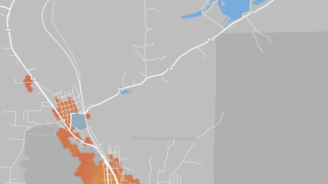 Bike Grade map of Roselle, MO