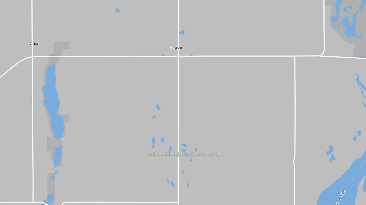 Bike Grade map of Rosholt, SD