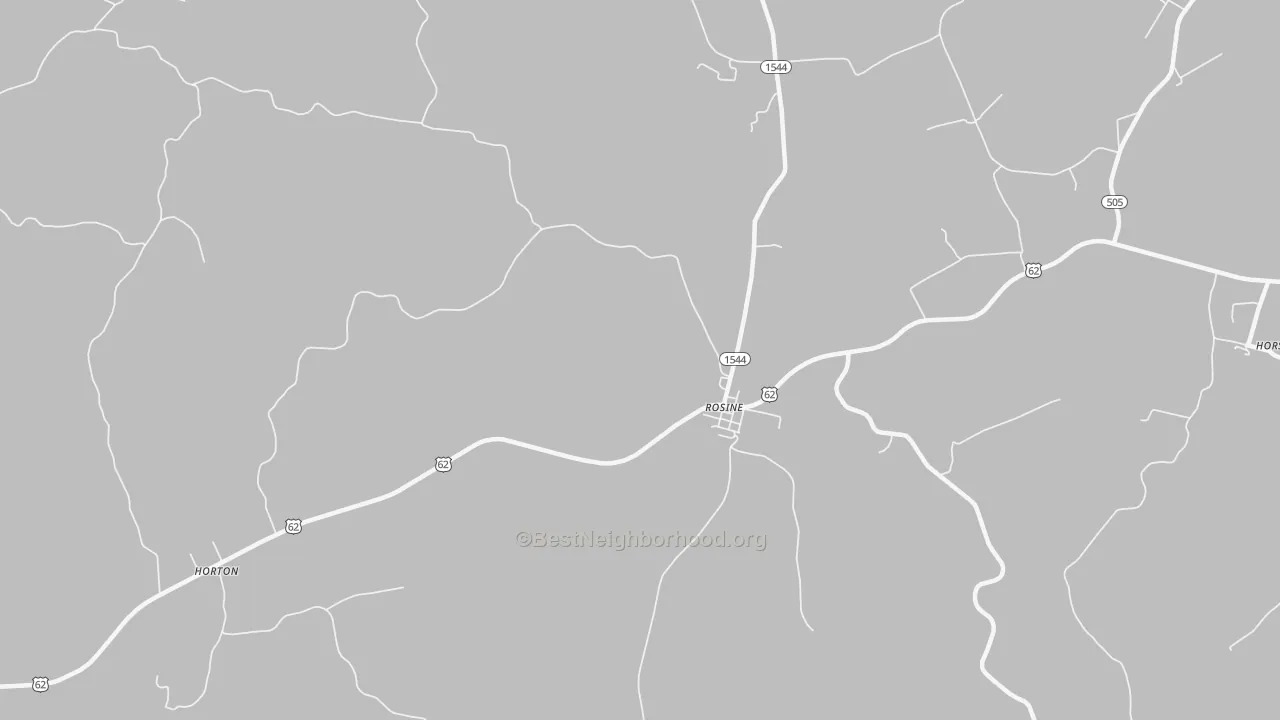 Bike Grade map of Rosine, KY