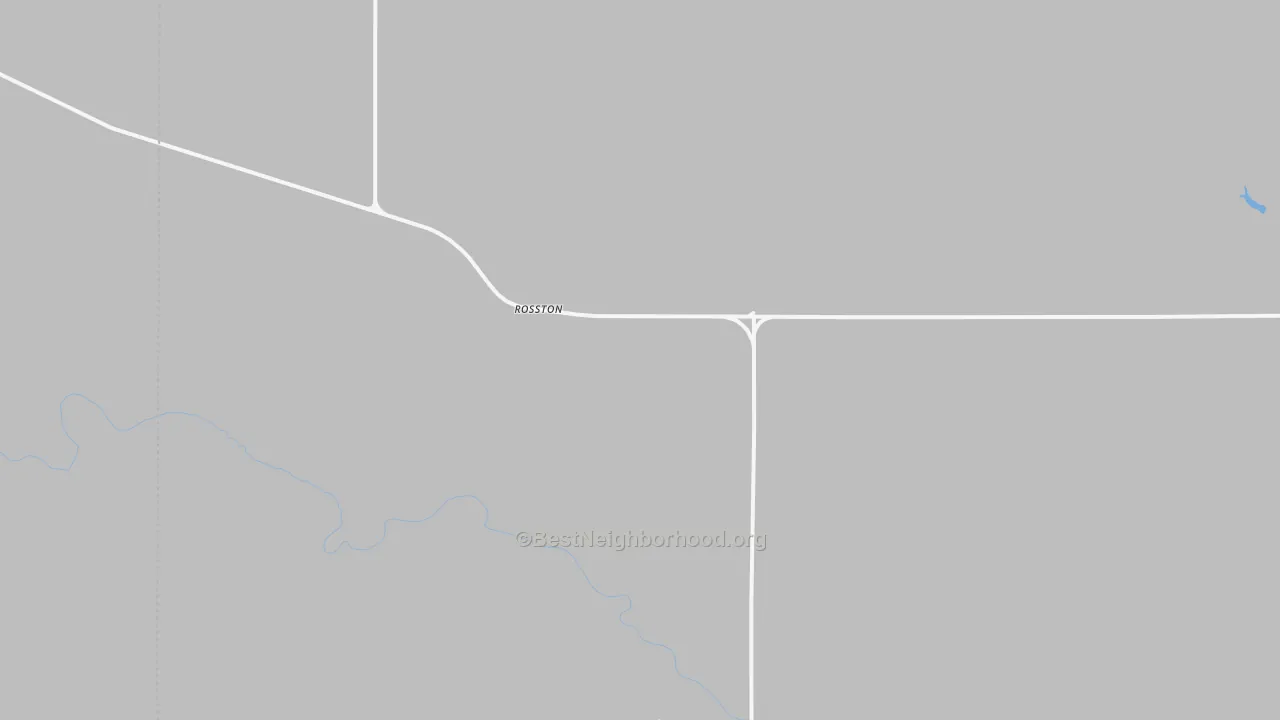 Bike Grade map of Rosston, OK