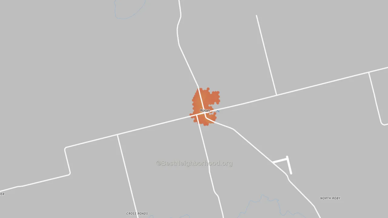 Bike Grade map of Rotan, TX