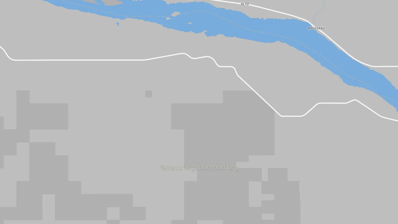 Bike Grade map of Rousseau, SD