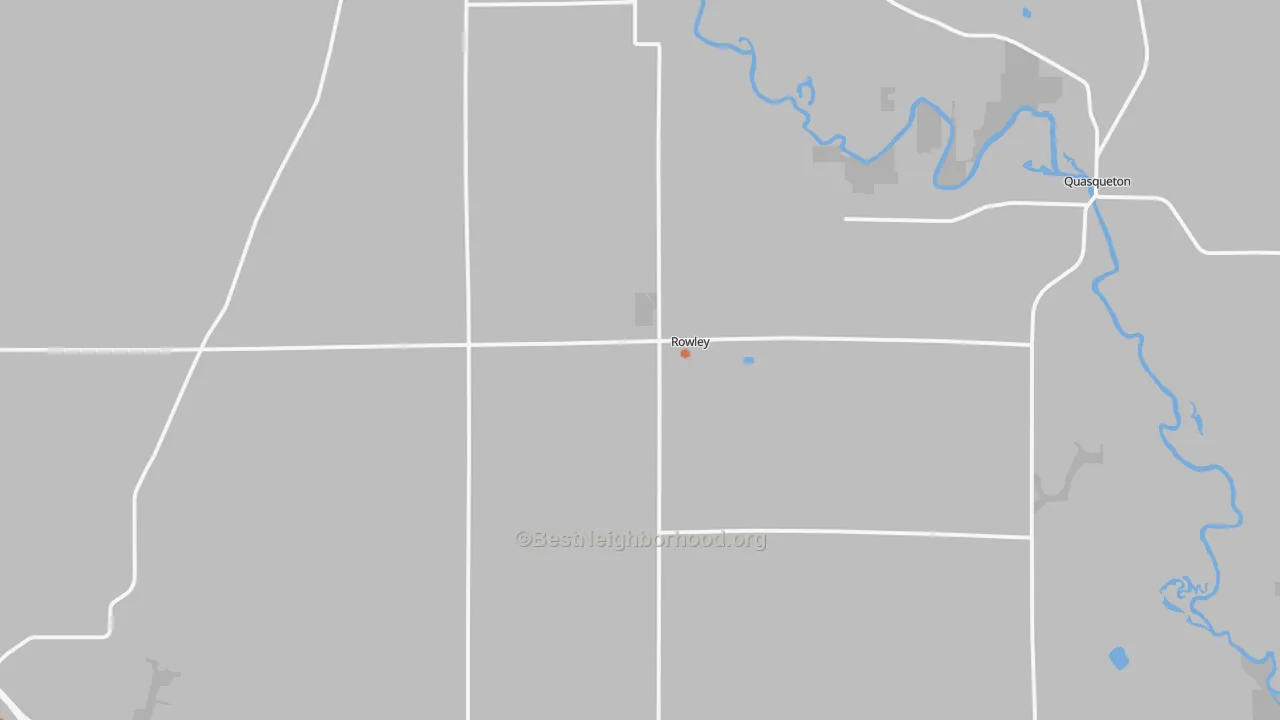 Bike Grade map of Rowley, IA
