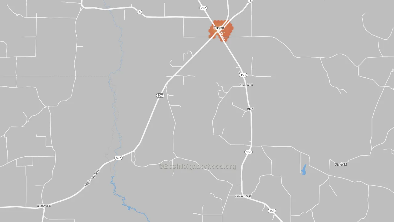 Bike Grade map of Roy, LA