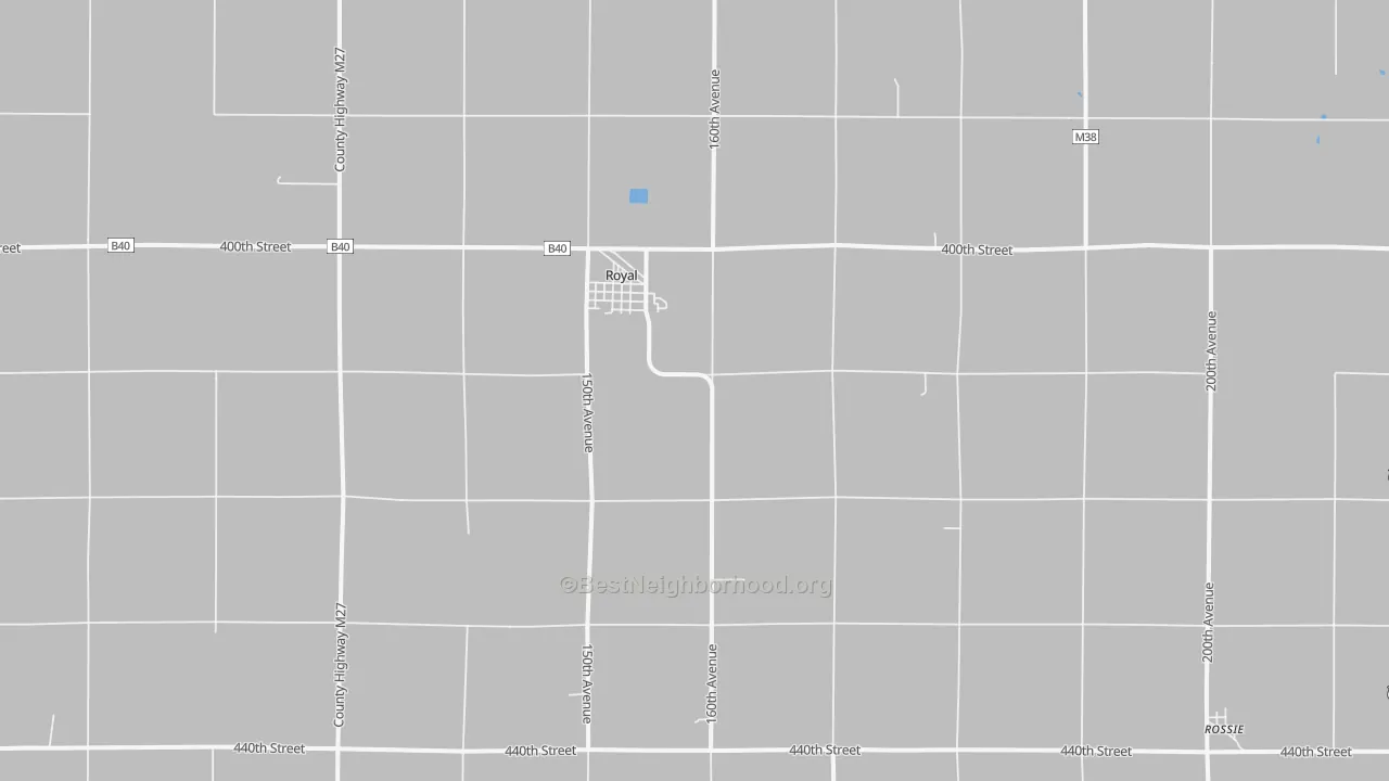 Bike Grade map of Royal, IA