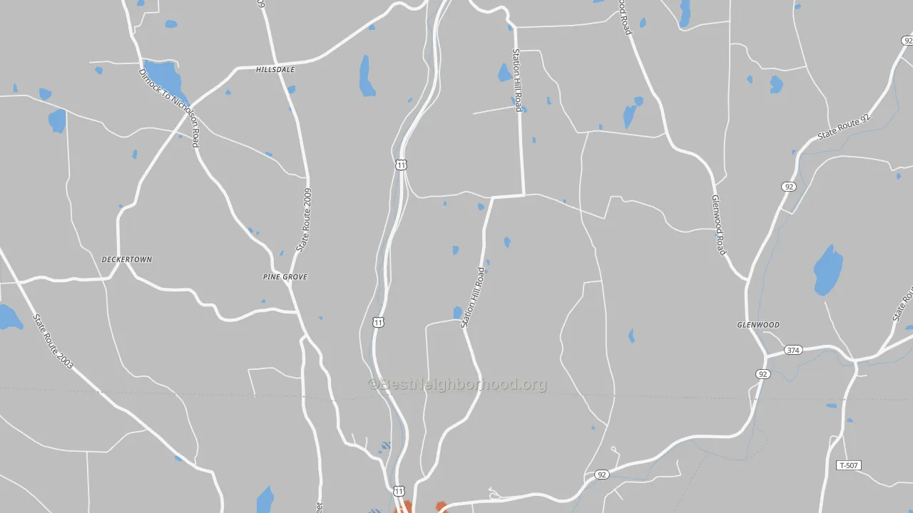 Bike Grade map of Royal, PA