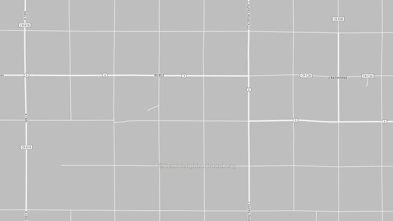 Bike Grade map of Ruble, IA